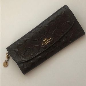 Maroon Coach Wallet